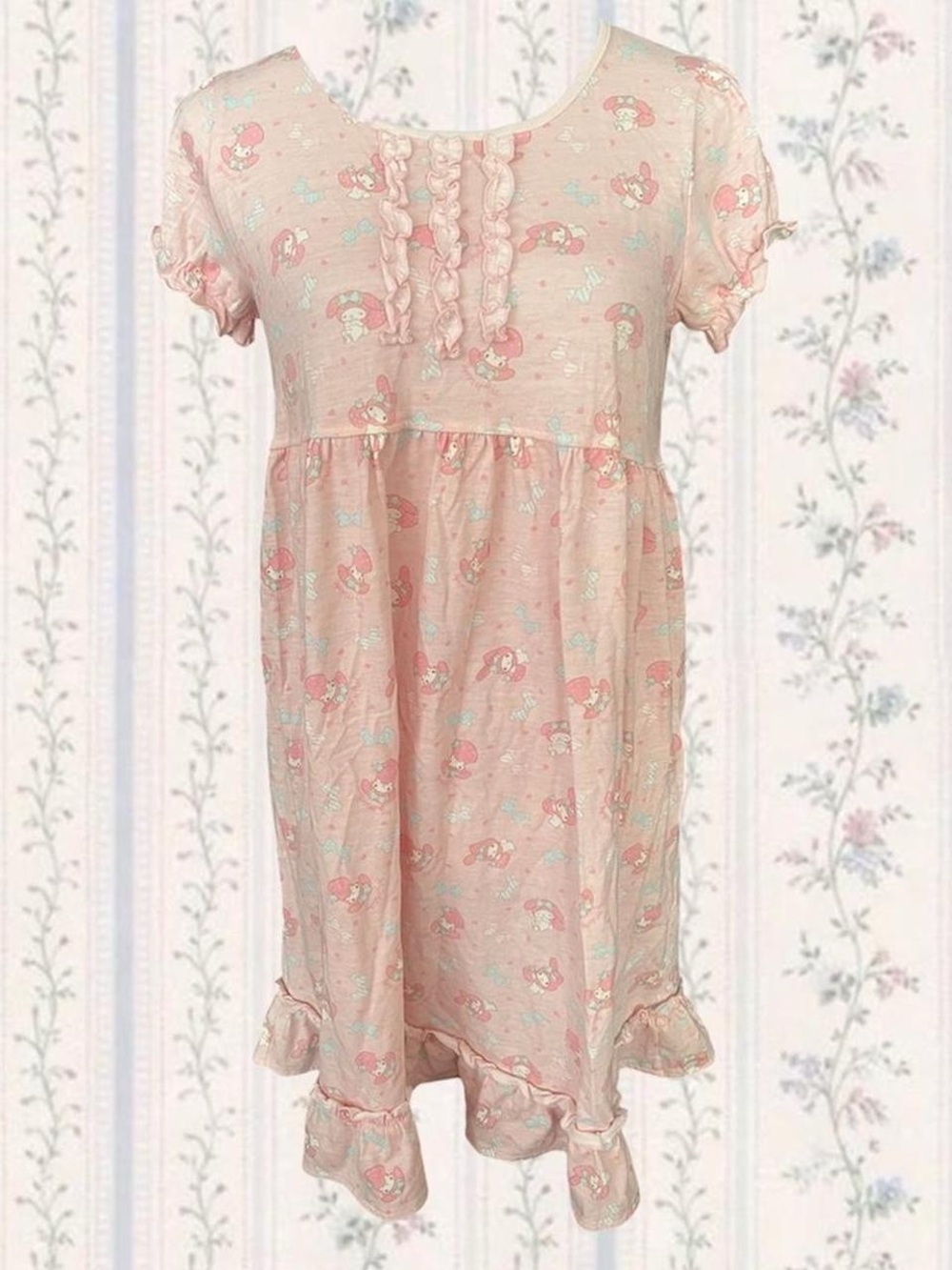 Pink My Melody Printed Night dress